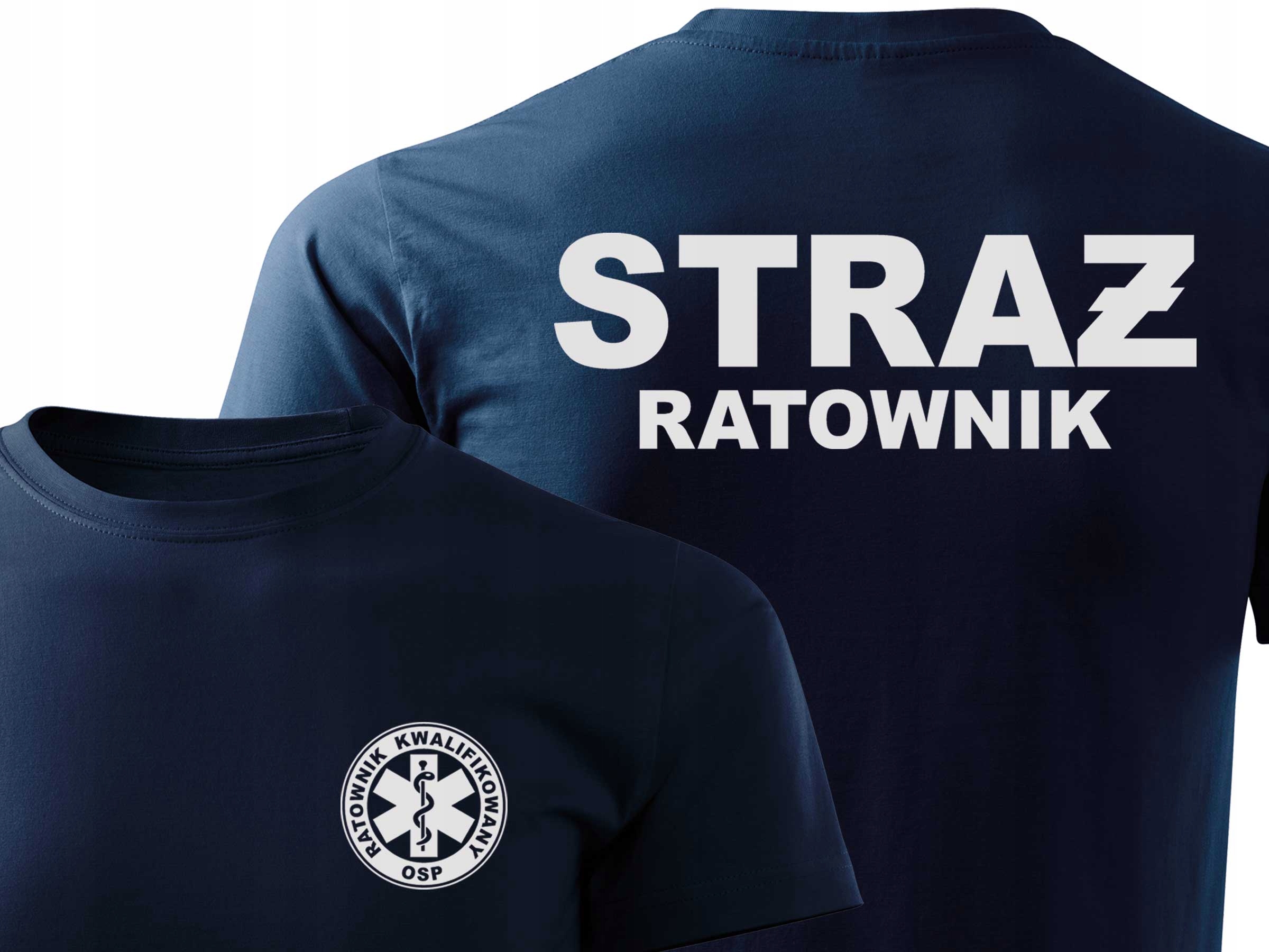

Odblaskowa koszulka T-shirt nadruk Straż Ratownik