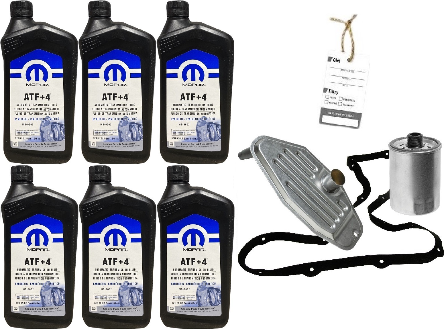 MOPAR ATF+4 6X1L + FILTR SKRZYNI 545 RFE JEEP RAM