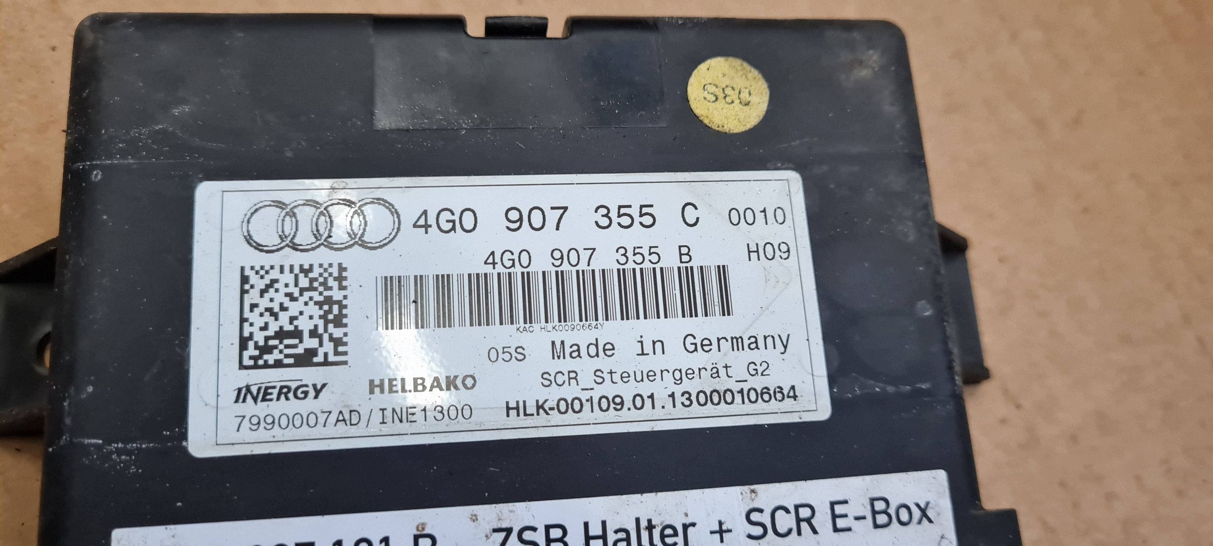 Q5 8R SQ5 LIFT module control unit ADBLUE 2.0 TDI 4G0907355C A7 4G A6 C7 4G