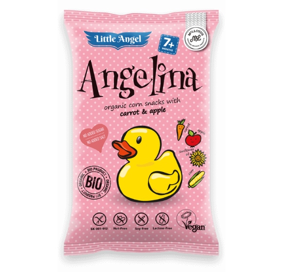 Chrupki kukurydziane mini ANGELINA marchew i jabłk