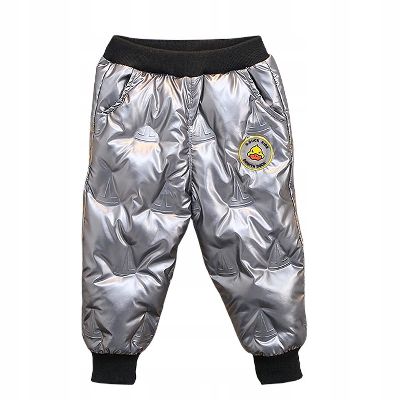 CIEPŁE GRUBE SPODNIE DRESOWE OCIEPLANE JOGGERY zimowe pikowane chłopięcy Stan opakowania oryginalne