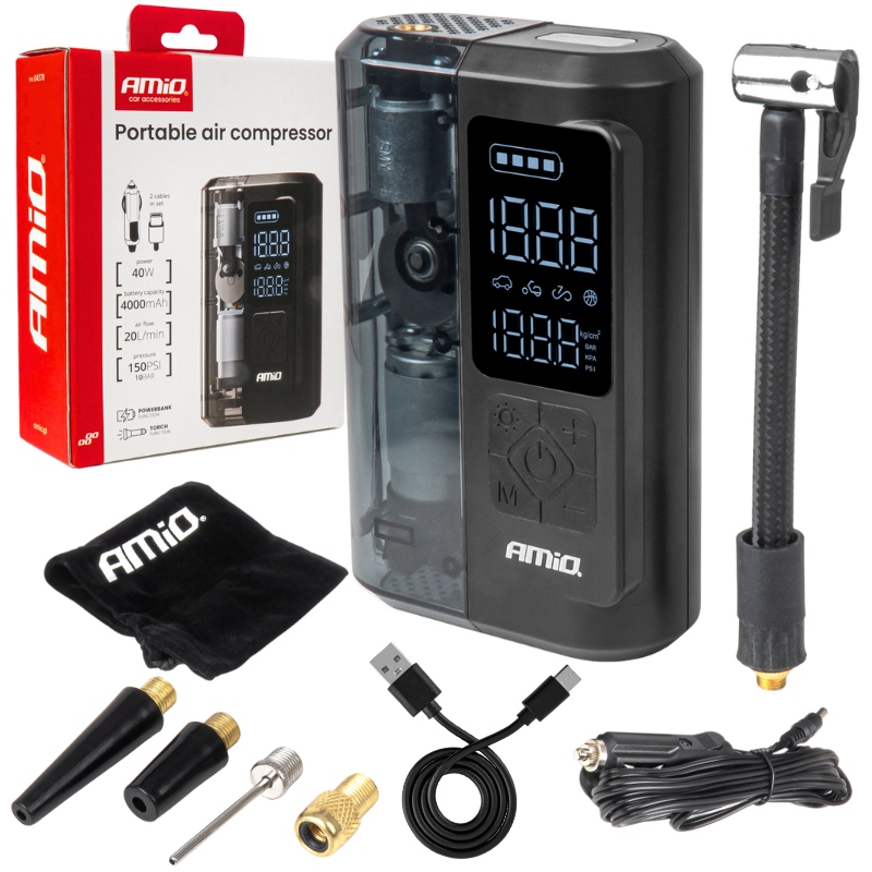 Elektrická Pumpa Na Kolo Kompresor Do Auta Bezdrátový Kompresor