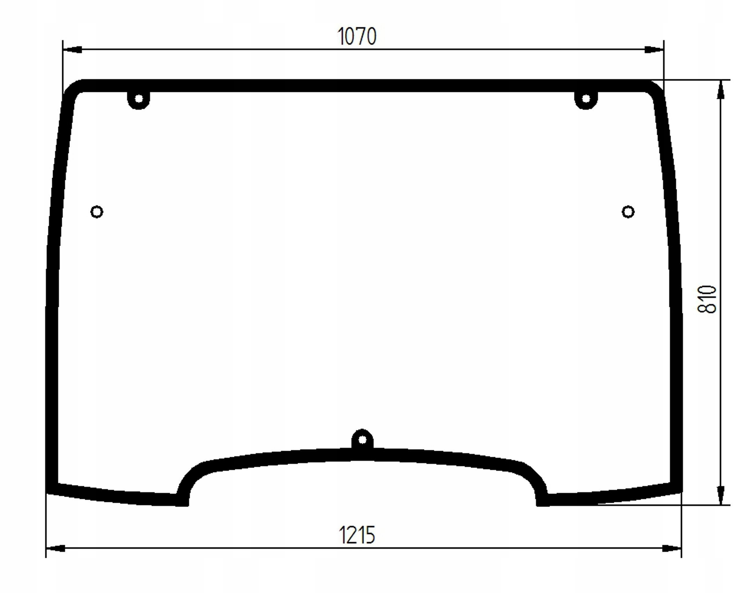 Lindner Geotrac čelní sklo 3203100