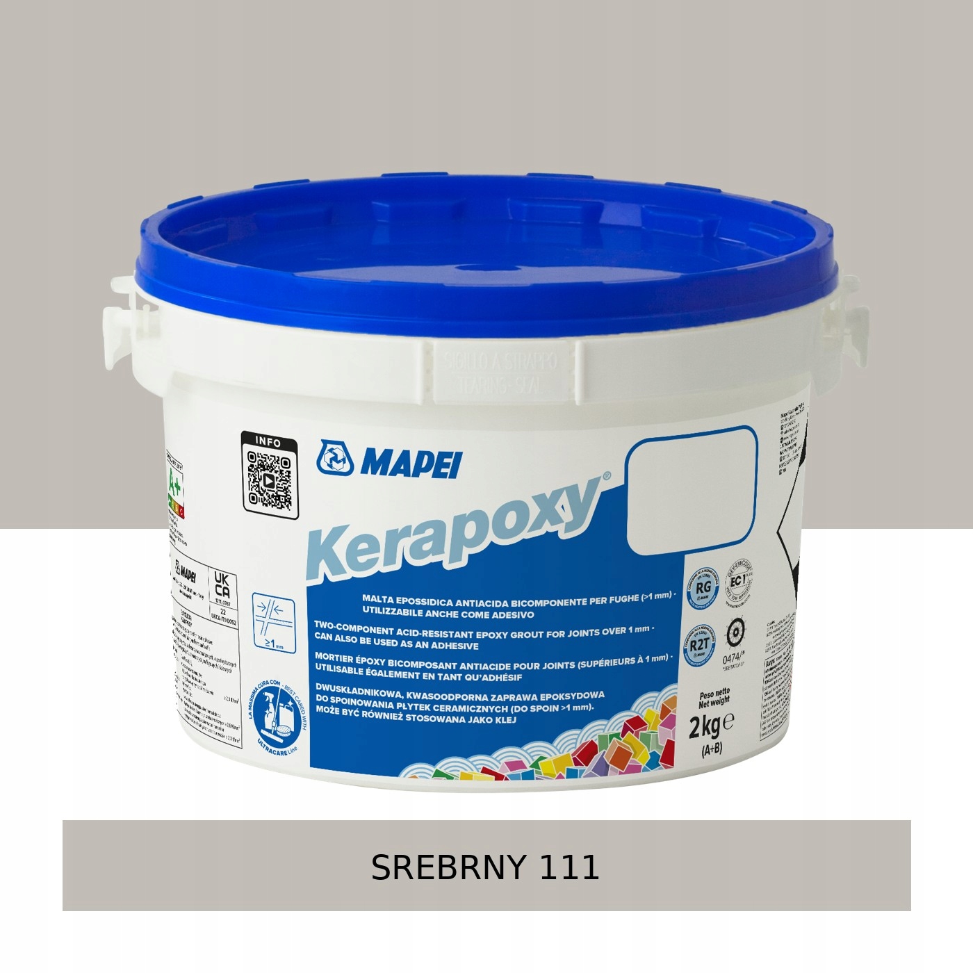 Mapei Kerapoxy Fuga epoksydowa 2kg 111 Srebrny