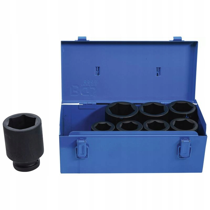 Sada 8 hlbokých šesťhranných príklepových nástavcov 27-50 mm, 25 mm (1") Bgs
