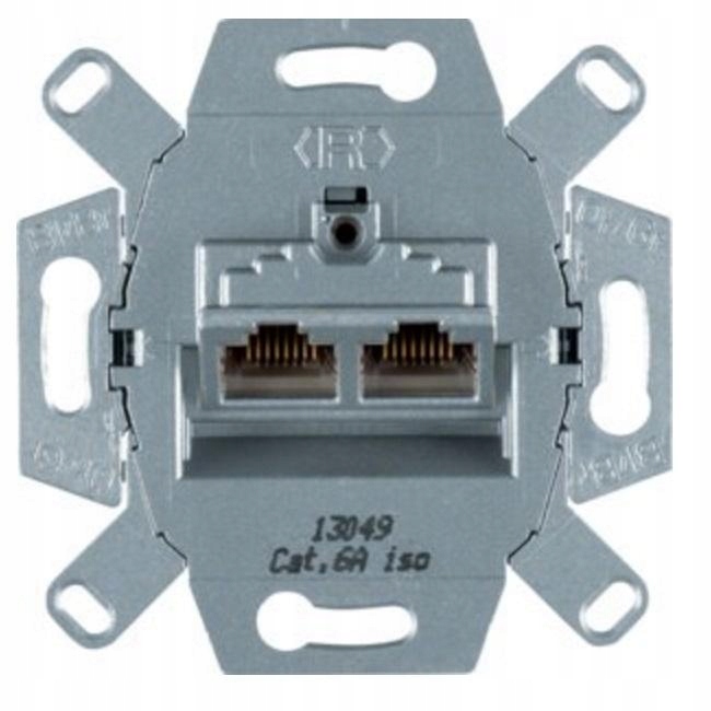 Berker One.Platform – počítačová zásuvka kategorie 6e, stíněný, dvojitý 500 MHz