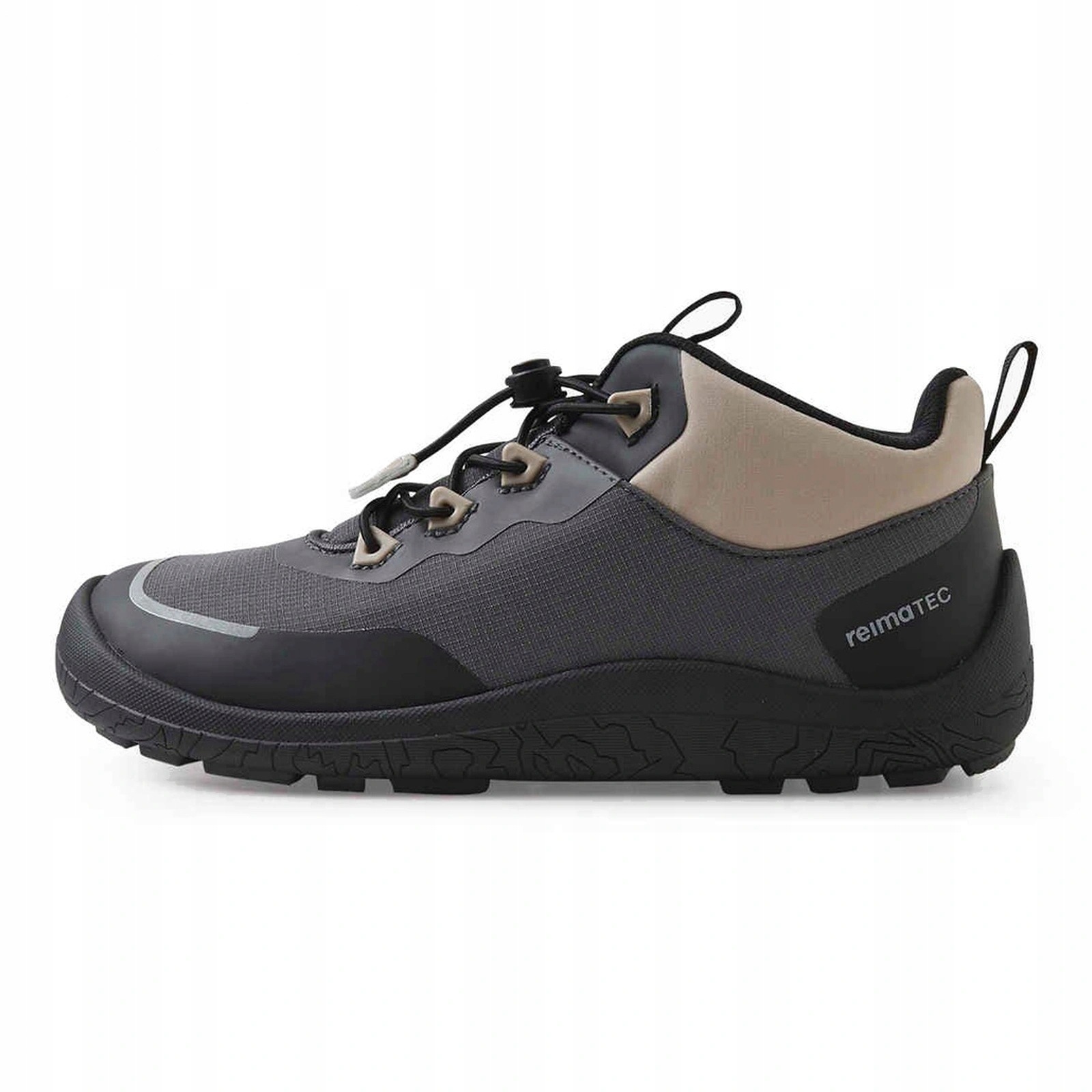 Buty barefoot na rzepy przejściowe dziecięce Reima Sankari Soft black 38