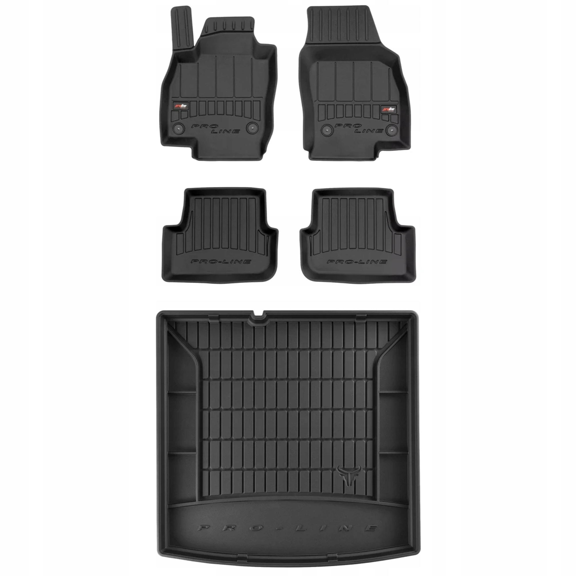 Gumová sada 3D koberčekov a rohože Škoda Fabia III 2014-2022 Kombi, spodná pod