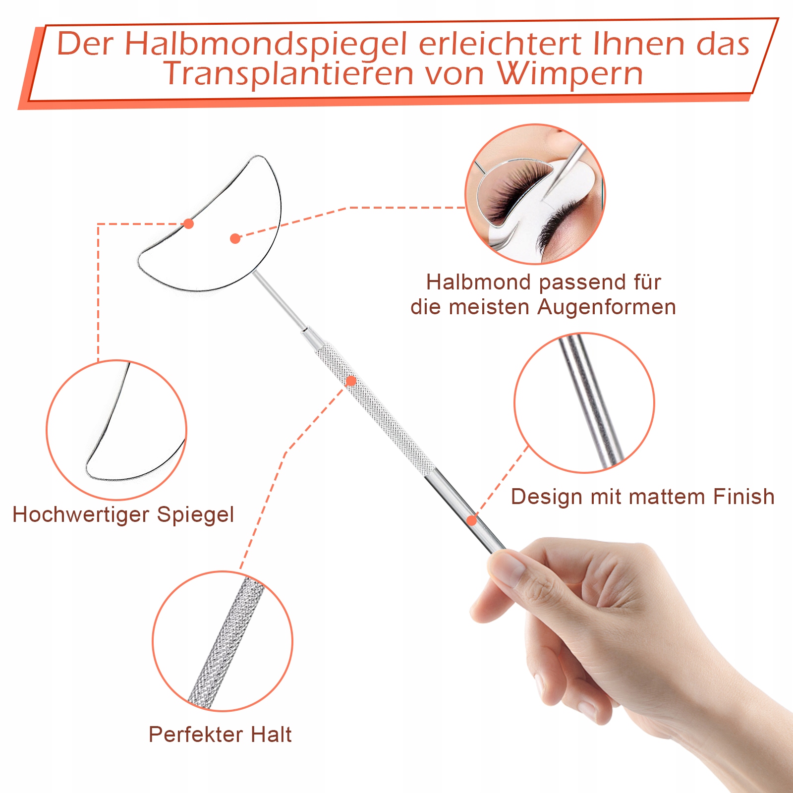 Rzęsy Lusterko do makijażu Narzędzia do Marka inna marka