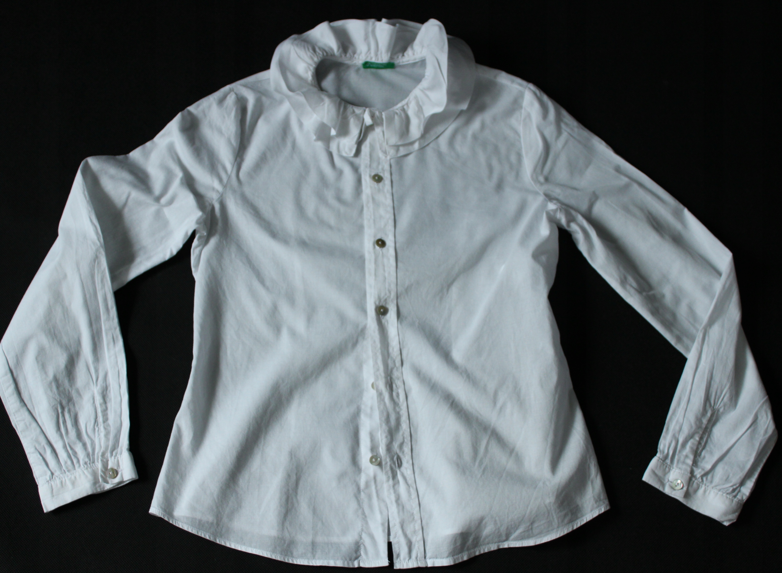 BENETTON BIAŁA KOSZULA ROZM 146/152