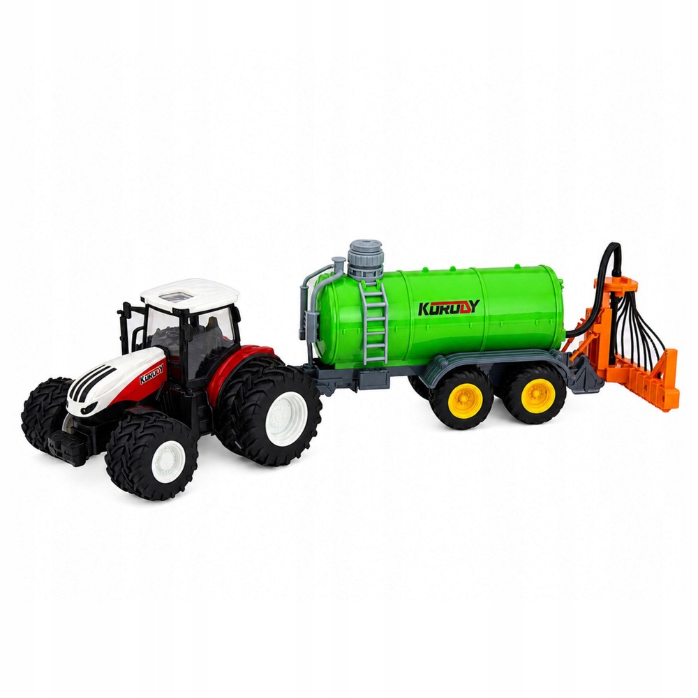 Zemědělský traktor s postřikovačem tekutých hnojiv, dálkově ovládaný Rc 1:24