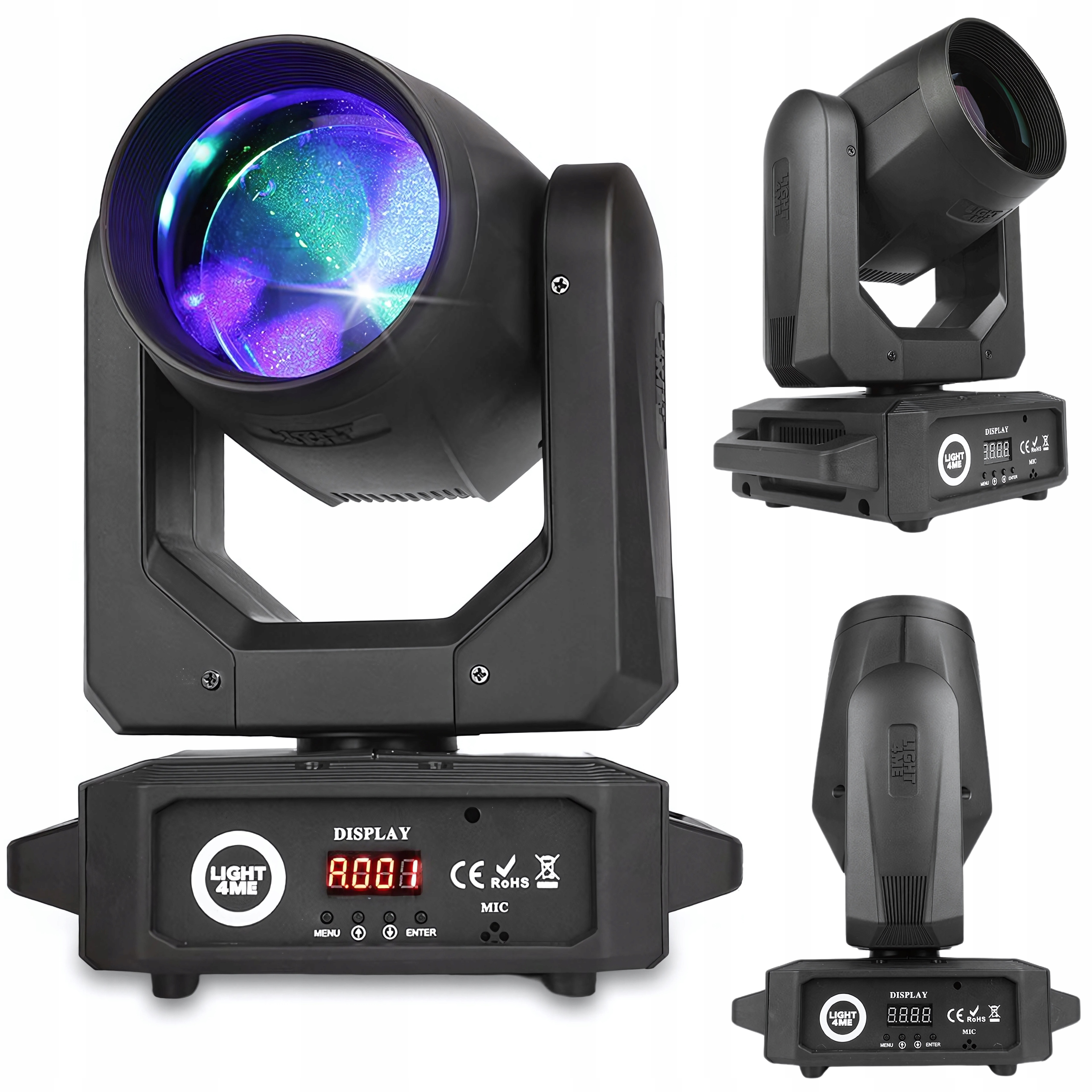 Pohyblivá Jevištní Hlava Estrádní Hlava Led LIGHT4ME Focus 150 Beam