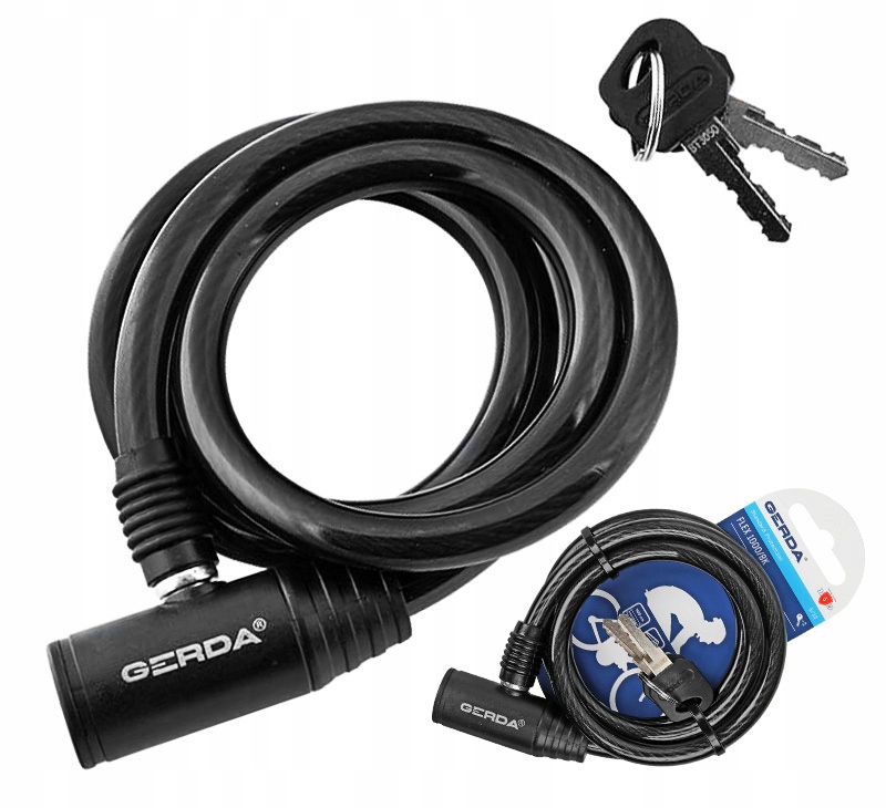 

Zapięcie rowerowe Garda Flex 1000/8K na klucz