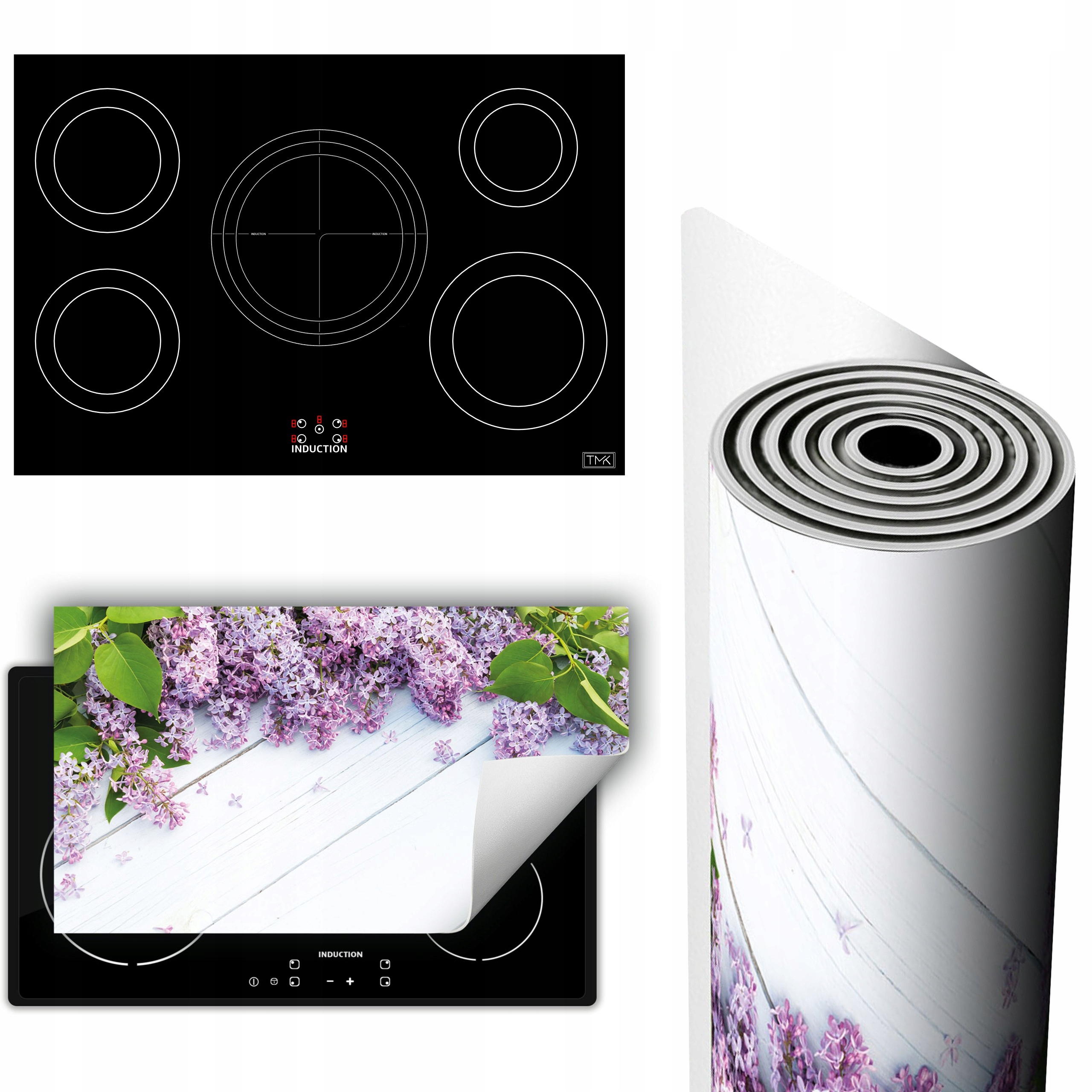 Vinylová Podložka Na Ochranu Kuchyňské Desky 90x52 bílá dřevo
