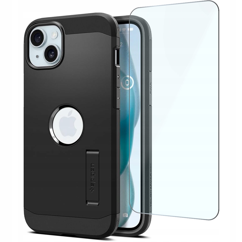 Etui Spigen do iPhone 15, mocne, ochronne, case do MagSafe szkło