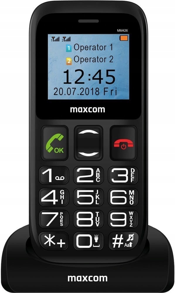 Telefon komórkowy dla seniora Maxcom Comfort MM426 Se czarny 1,7"