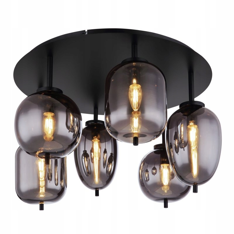 Stropná lampa Blacky 15345-6D Globo