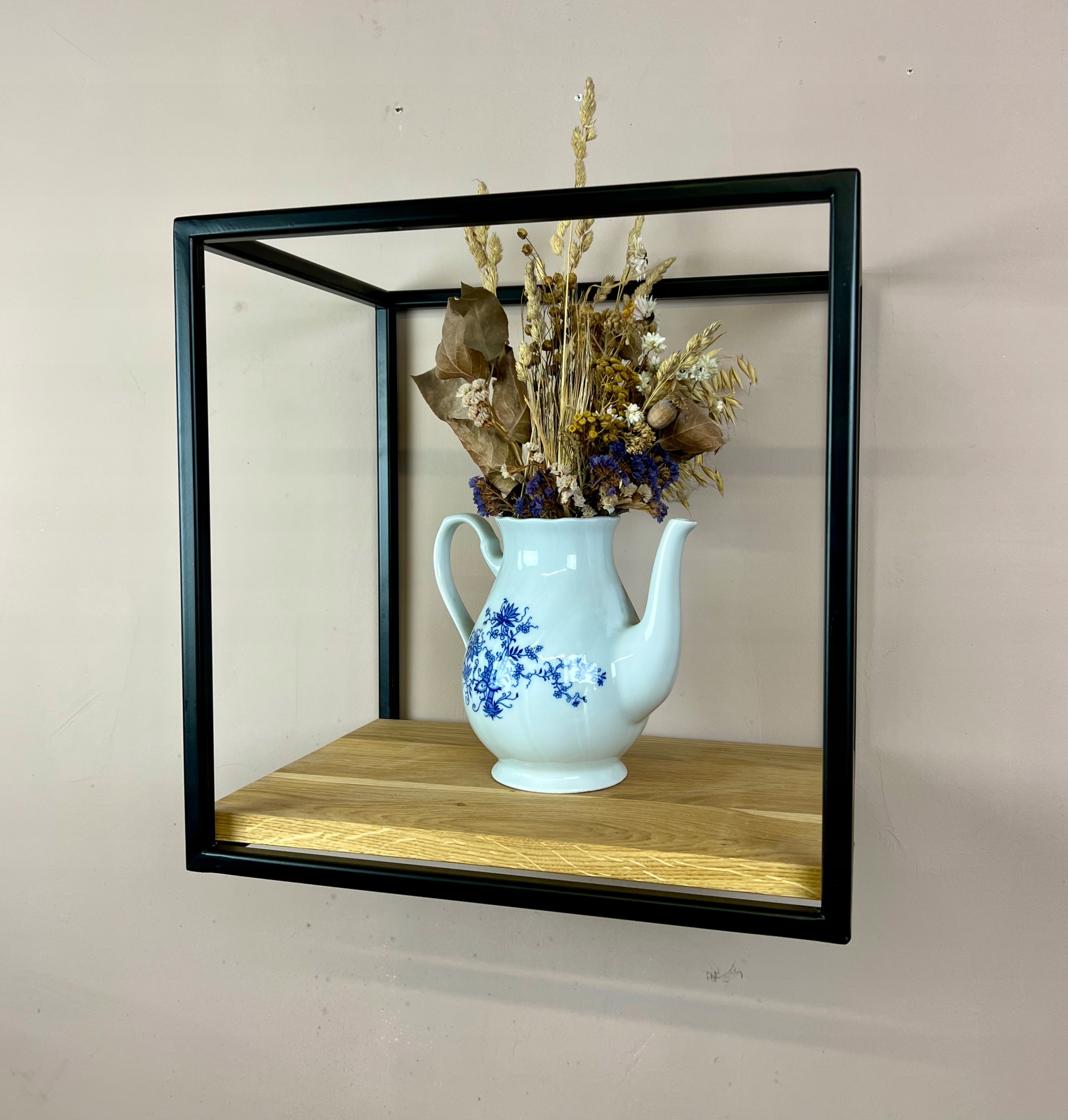 Półka wisząca do salonu loft DĄB kostka Marka inna