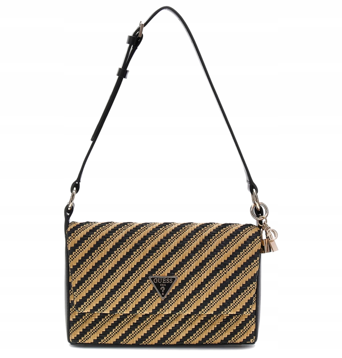 Guess černá dámská kabelka přes rameno Simona