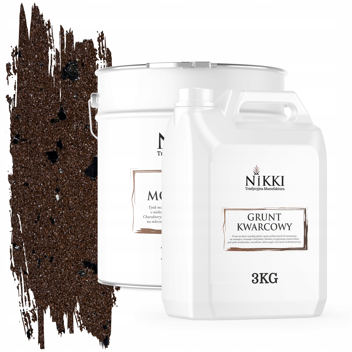 Mozaiková Živicová Omietka Hnedá Tmavá Čierna Mika M96 Sada 12,5KG +základný Náter