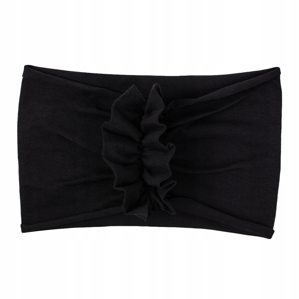 

Szeroka opaska na uszy turban 0-12m czarna