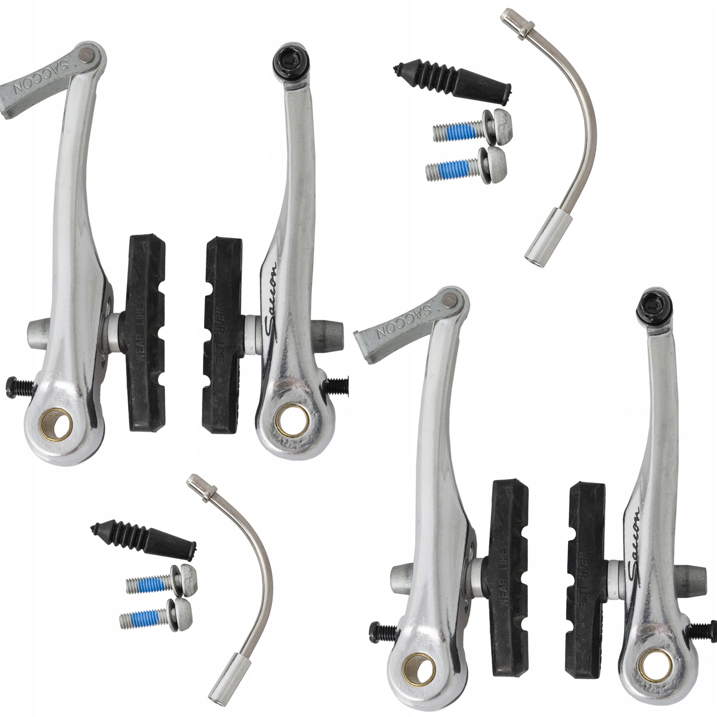 

Hamulec V-brake Mtb Alum Saccon Srebrne Komplet