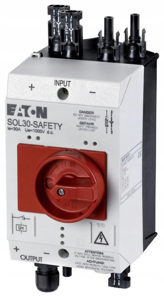 Požární odpojovač pro Pv 30A, MC4, výzvu podnap. 230V50Hz SOL3