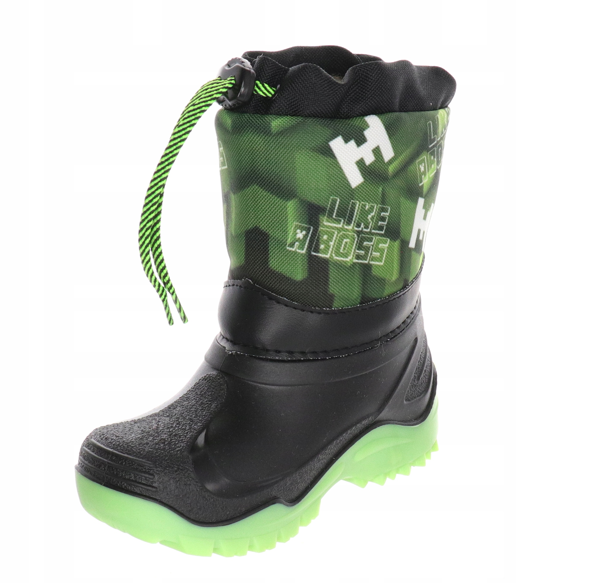 RENBUT MUFLON ŚNIEGOWCE OCIEPLANE WEŁNA ZIMOWE TRAPERY R.25/26 Kolor czarny