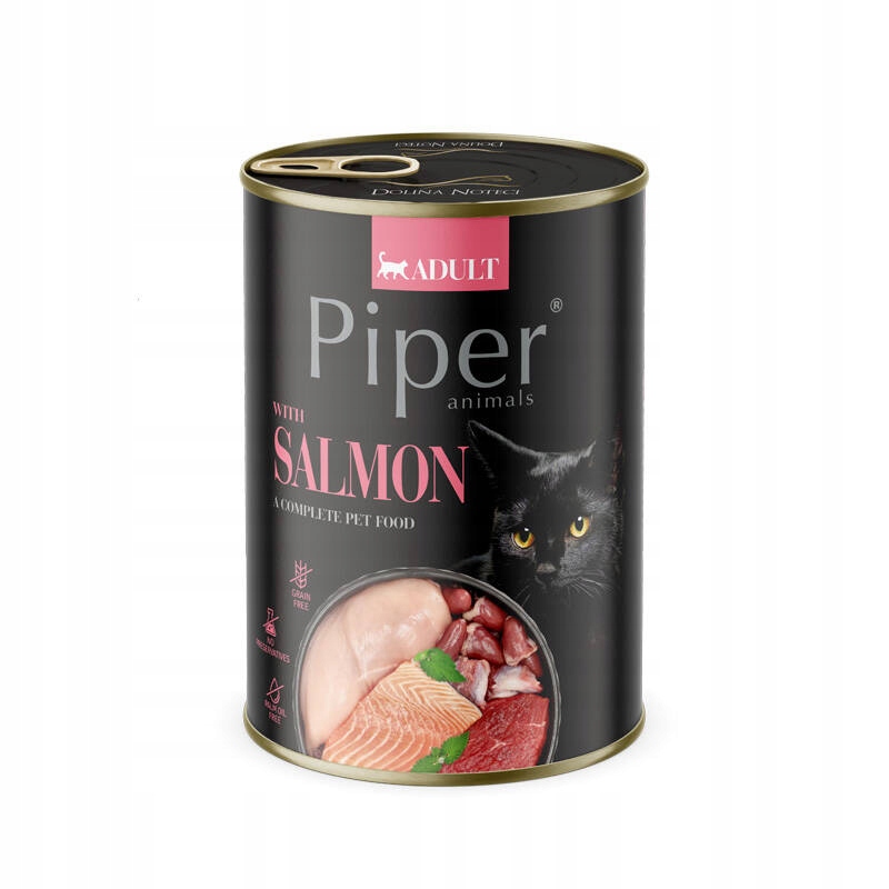 Krmivo Pro Kočky S Lososem 400 G Piper X10 Ks