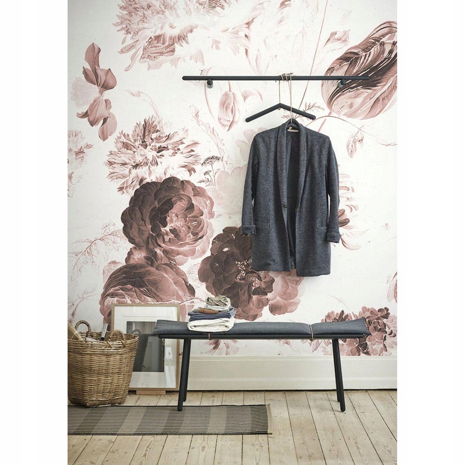 

Flizelina tapeta Monochromatyczne kwiaty 416x254cm