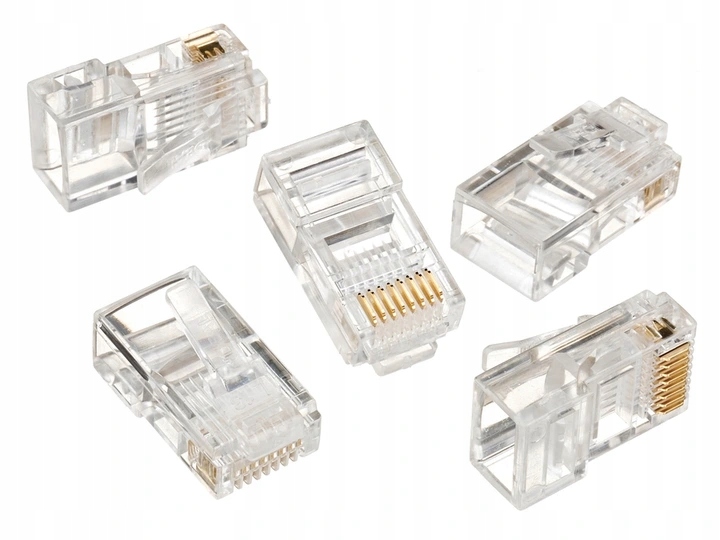 100x RJ-45 WTYK 8P8C WTYKI RJ45 KOŃCÓWKI BYDGOSZCZ