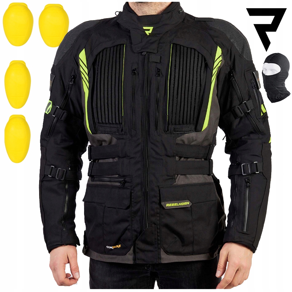 Motocyklová Bunda Rebelhorn Patrol Mužská Vodotesná Dlhá Darčeky