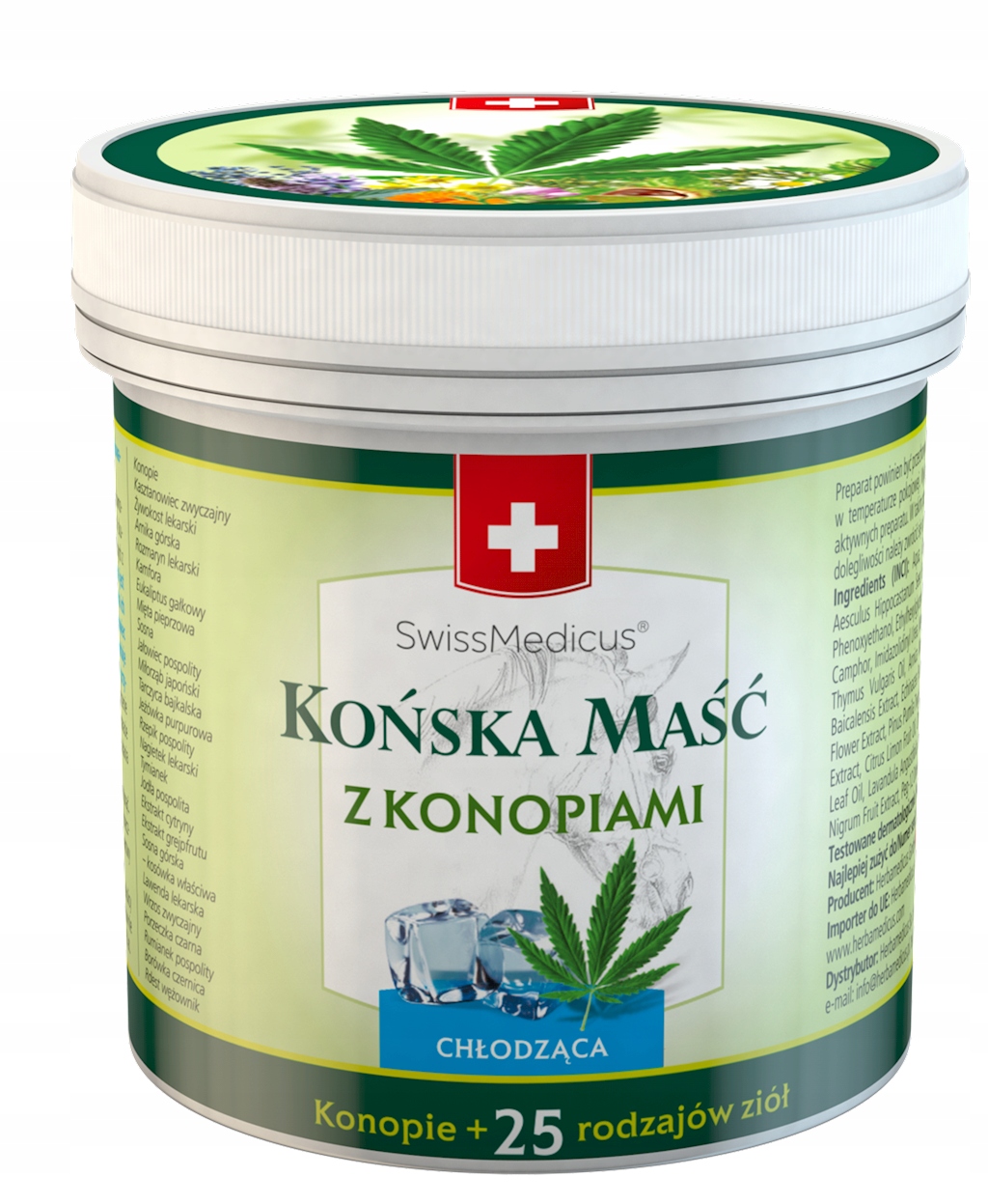 

Swissmedicus Końska maść z Konopiami chłodząca 250