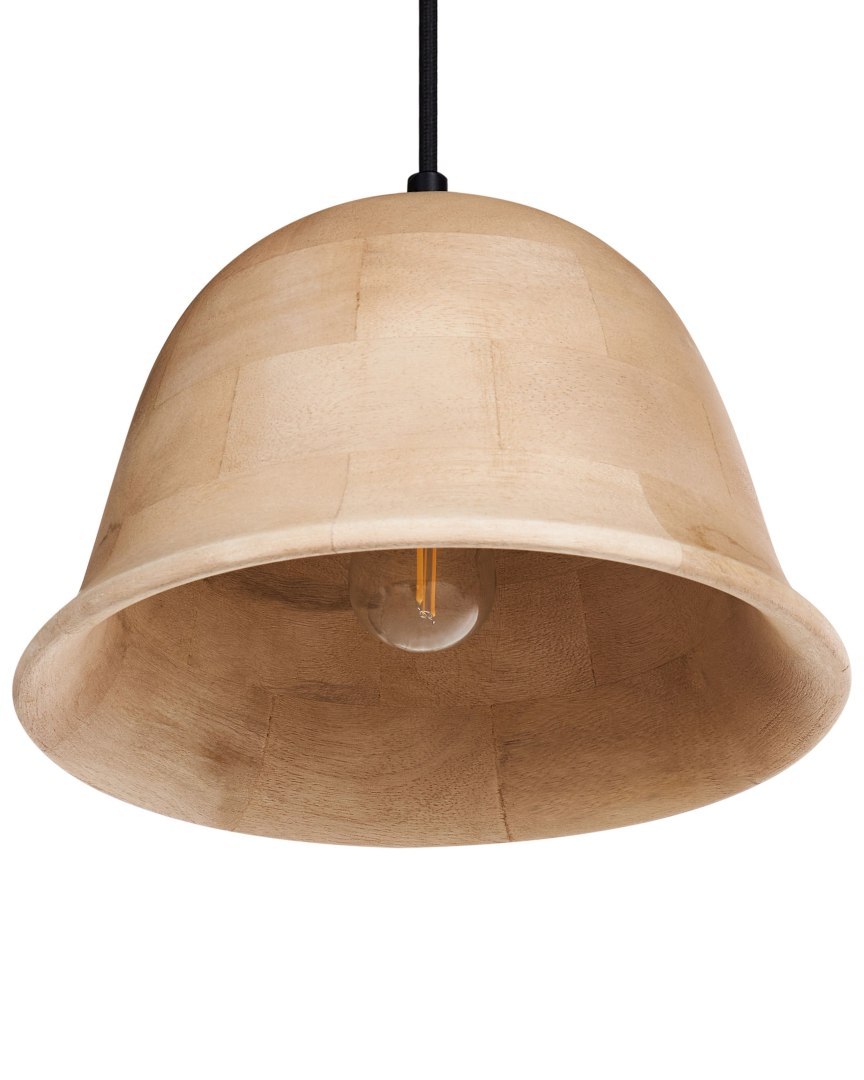 Závesná lampa Goika Mangové drevo svetlohnedá