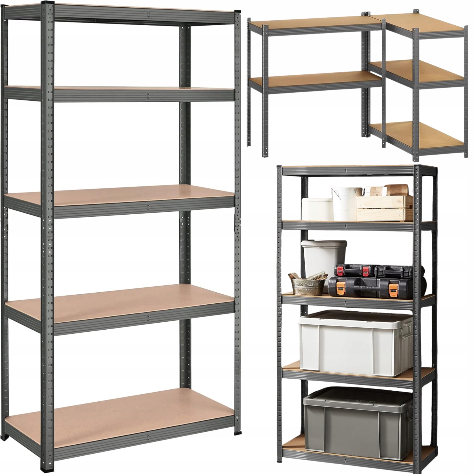 Kovový kuchyňský regál na mikrovlnnou troubu do garážové spíže Police na knihy