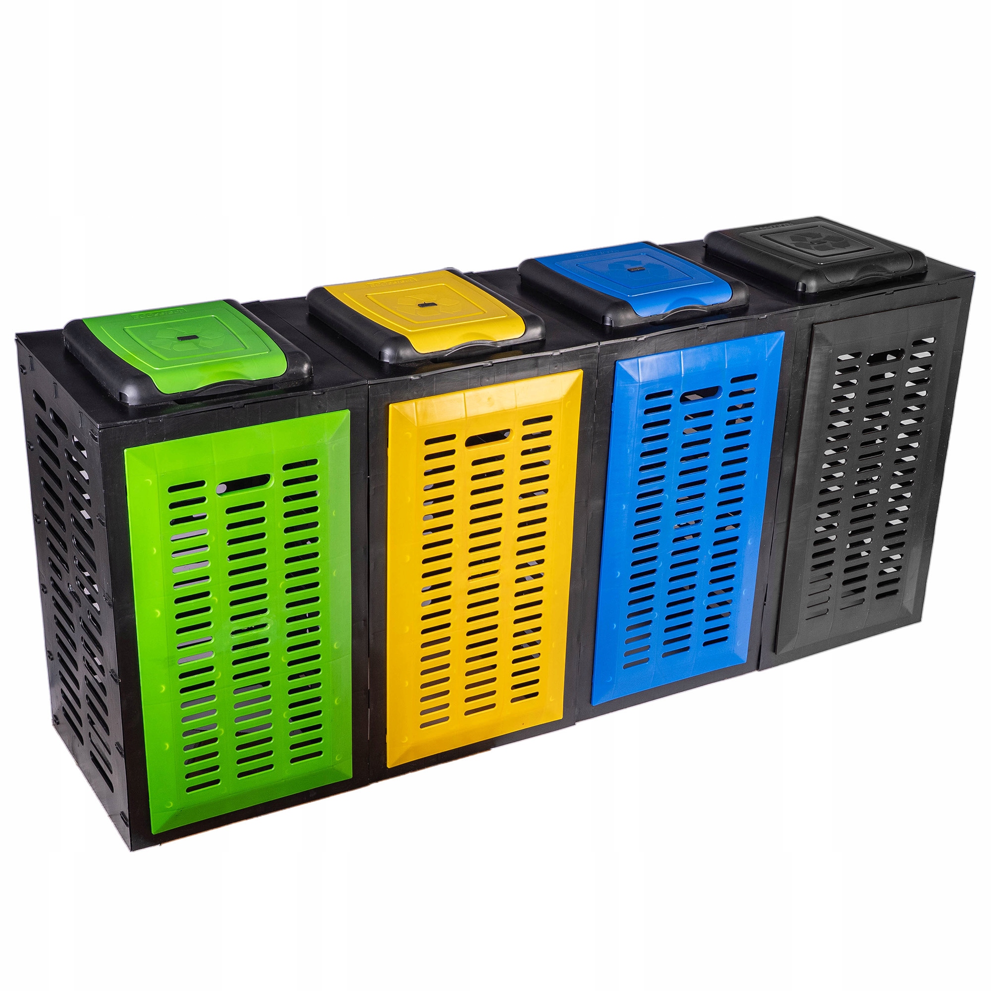 Kosz Na Śmieci Stojak Na Worki Do Segregacji Odpadów Poczwórny