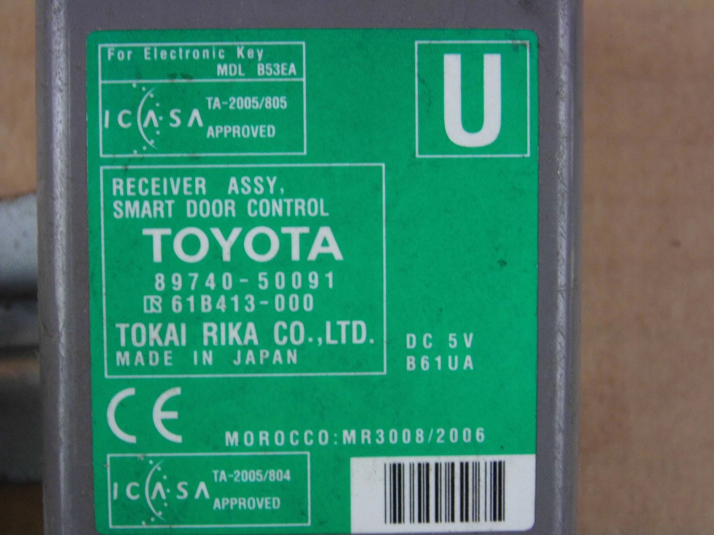 Lexus LS460 LS600H module computer control unit door ASSY 89740-50091