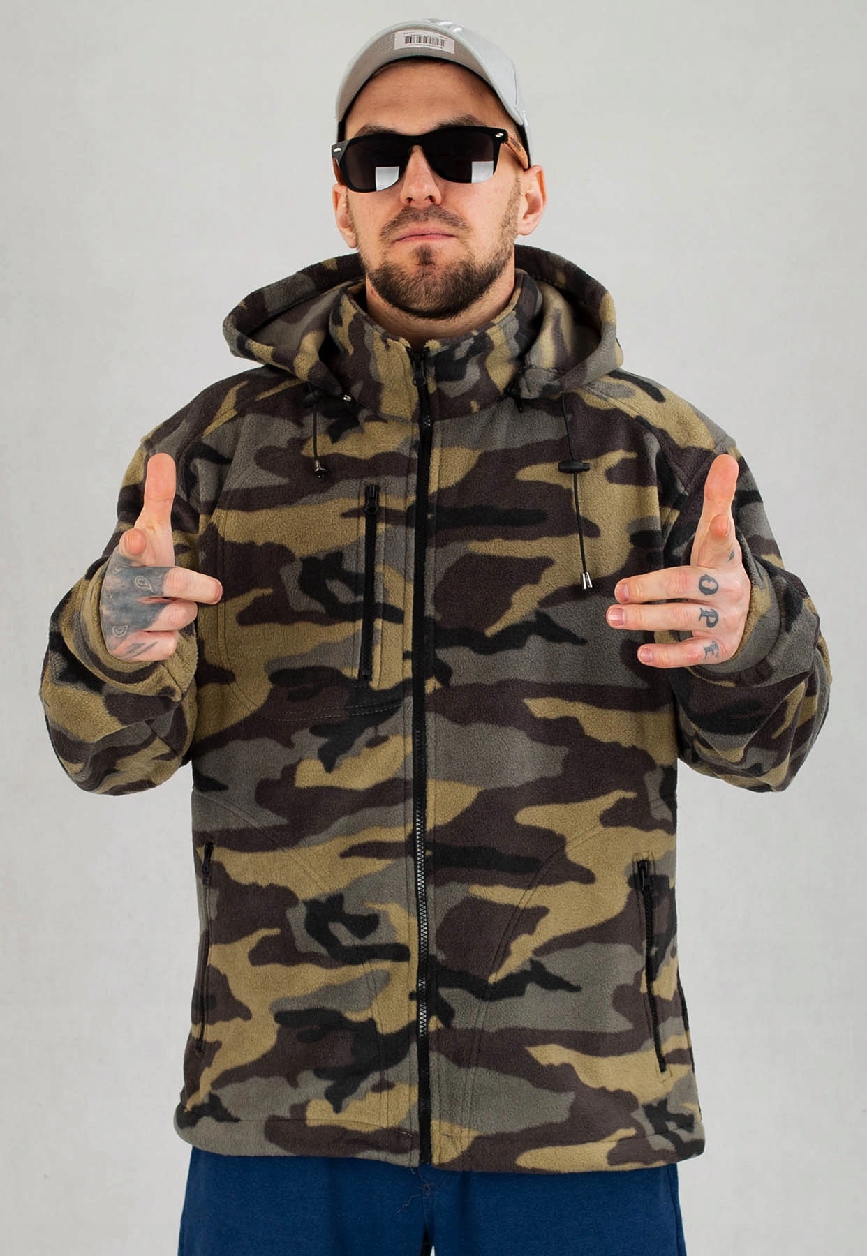 Mikina Niemaloga Polar Zip camo