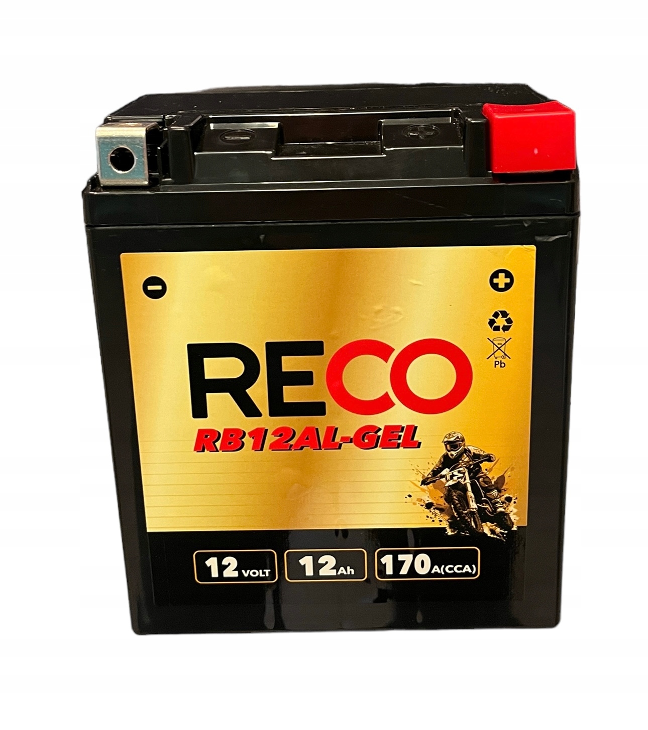 Akumulator motocyklowy 12V 12Ah CB12AL YB12AL-A2 YB12AL 12Ah 170A Gel Reco