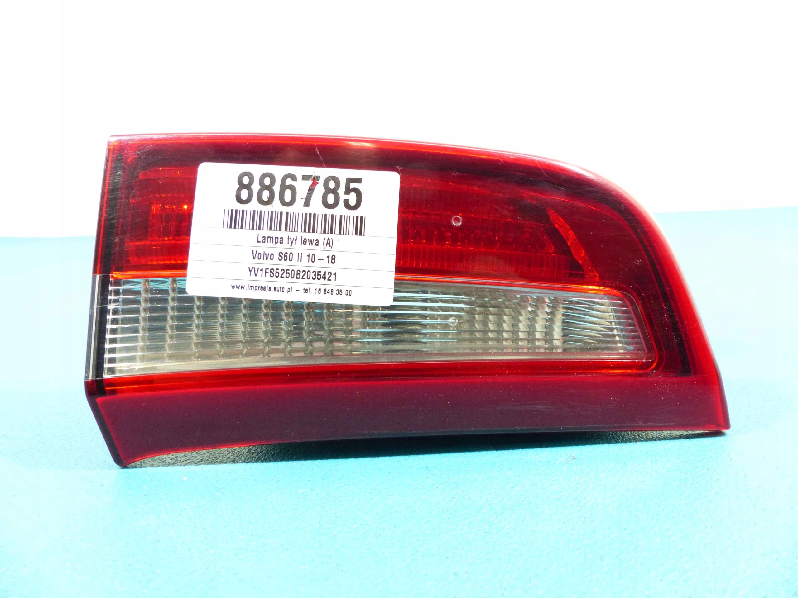 фонарь левый крышки volvo S60 II 10-13 седан