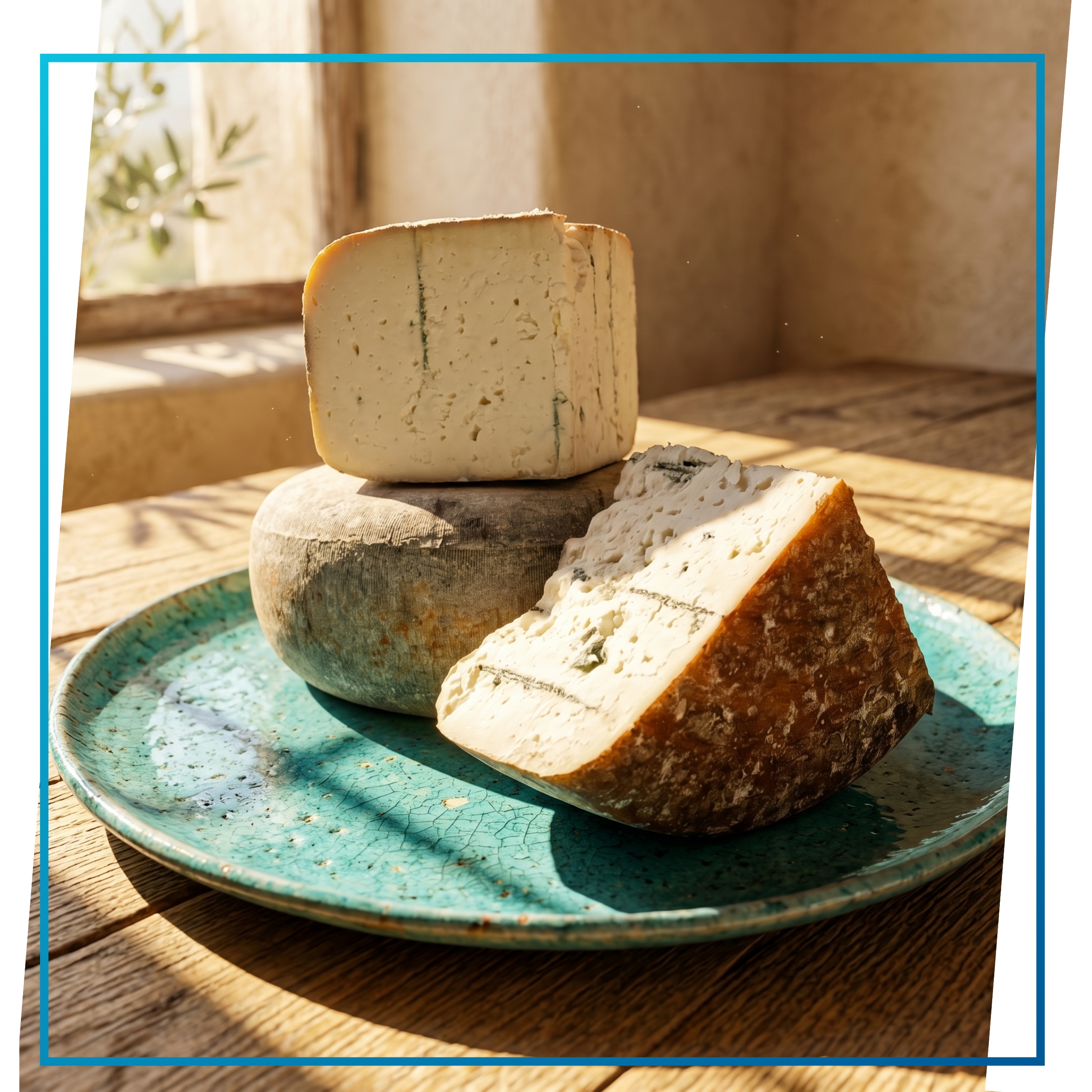 Francuski Ser Tomme Grise de Chevre au Bleu Kozi Pleśniowy 1 kg Flomaro