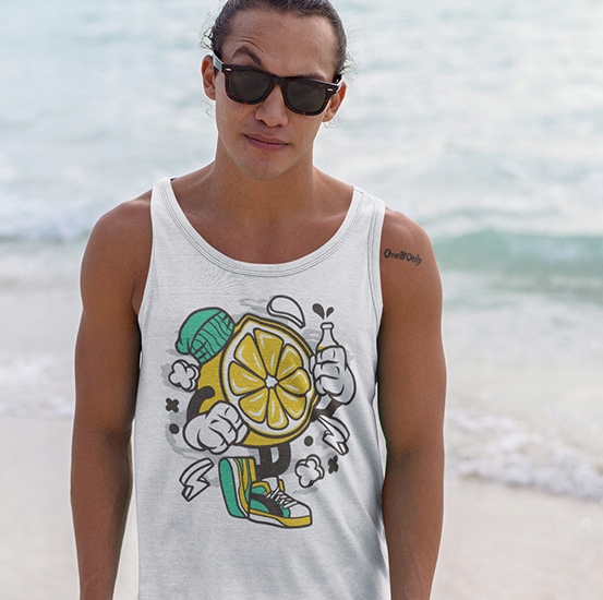 TANK TOP ANIMOWANE LEMON Marka inna