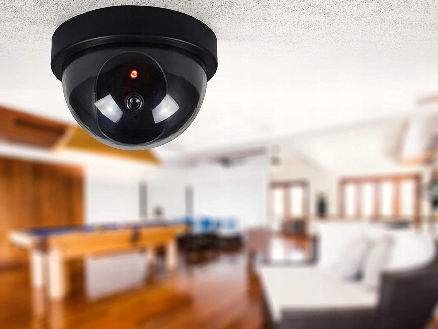 ATRAPA KAMERY KOPUŁKOWA PRZEMYSŁOWEJ KAMERA ALARM KOPUŁKA DIODA + GRATIS Kod producenta ER4_kopułka_atrapa