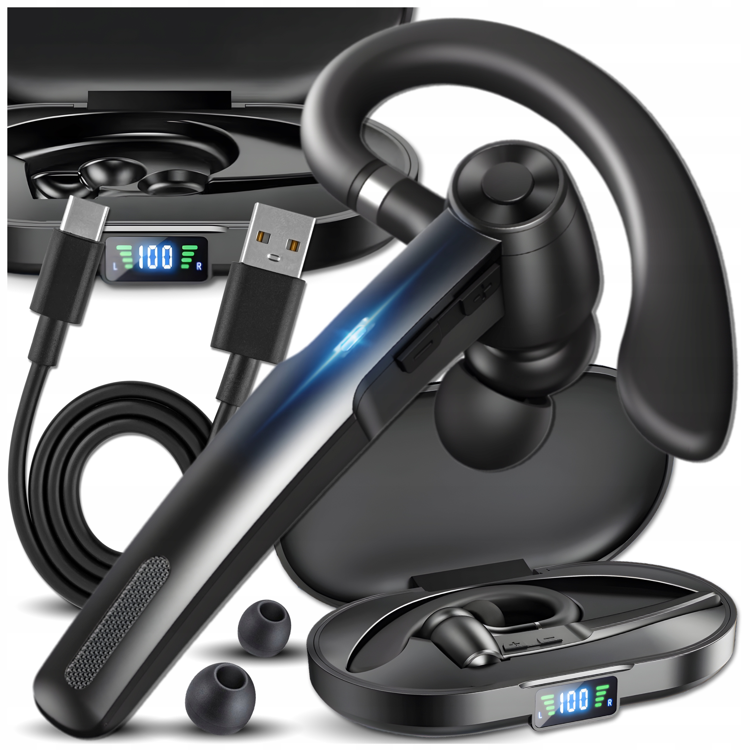 Zestaw Słuchawkowy Bezprzewodowy Słuchawka Bluetooth Dla Kierowcy Do Auta