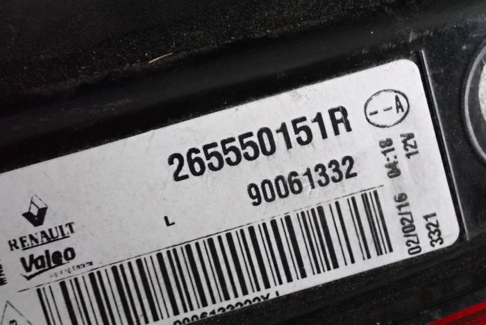 RENAULT KADJAR LED 16- light left rear rear part to the bonnet