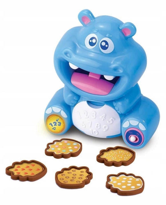 CIASTECZKOWY HIPCIO Interaktywna ZABAWKA EDUKACYJNA UCZY LICZY PL EN DUMEL Marka bez marki