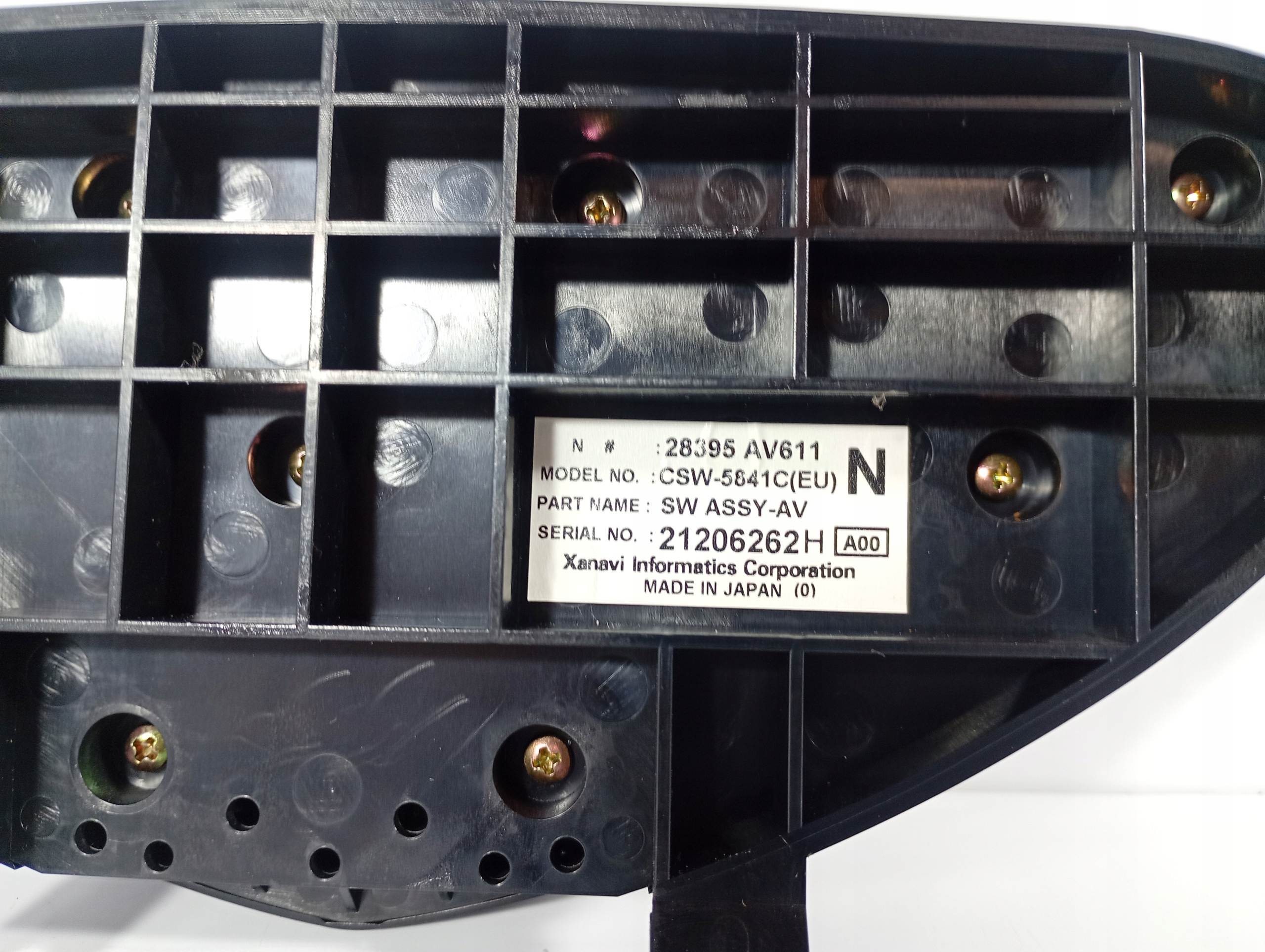 Primera P12 01-07 PANEL REGULACJA regulation OGRZEWA frame RADIA 28395AV611