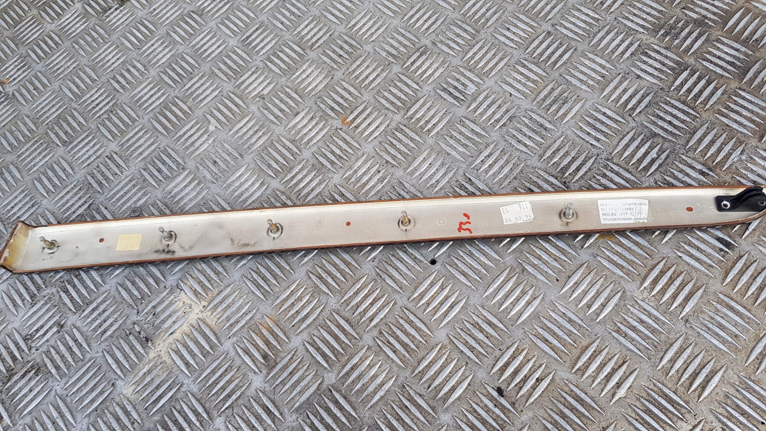 AUDI A4 B6 DEKOR decorative trim left rear part upholstery 8E0867419C
