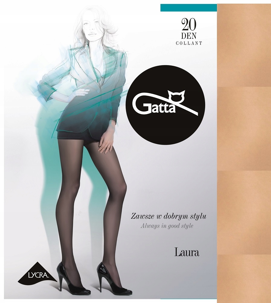 

Rajstopy Gatta 20 den Laura 5-XL Beige. Beżowe