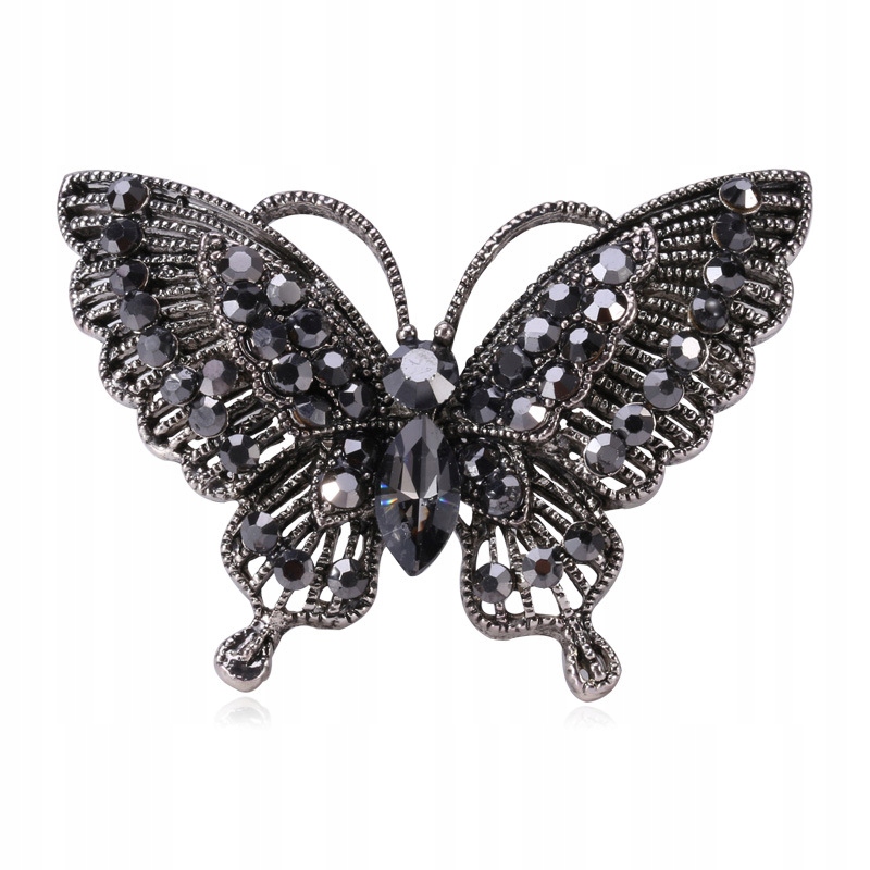 

Pinets Broszka Motyl srebrny Cyrkonie Owad Ozdoba